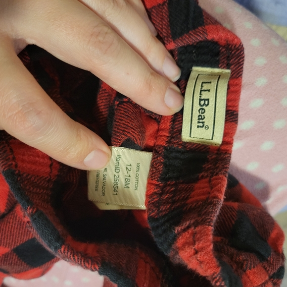 12-18month Buffalo check pants LLBean - Picture 2 of 2